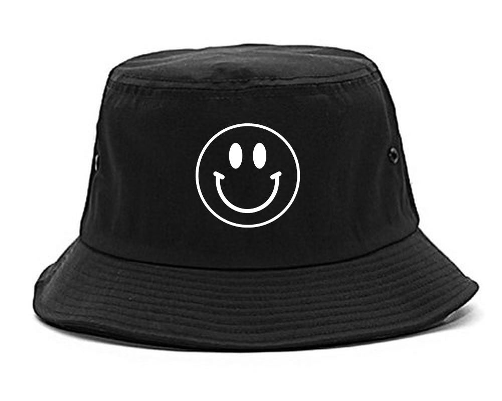 Bucket hat with smiley sales face