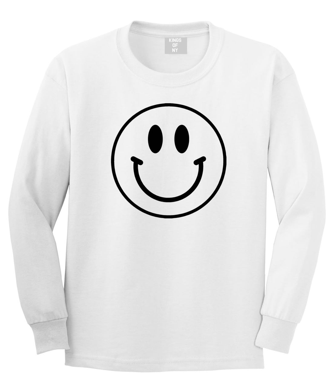 Happy Face Smiley Emoji Long Sleeve T-Shirt