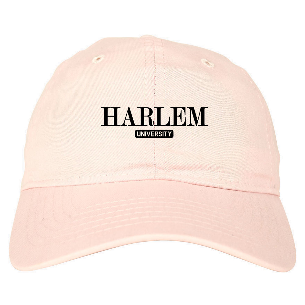 Harlem University New York Mens Dad Hat Pink