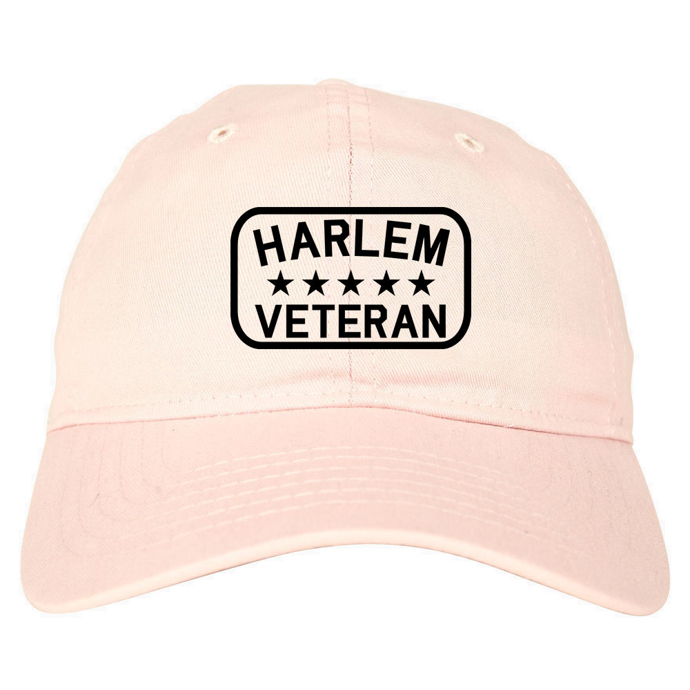 Harlem Veteran Mens Dad Hat Baseball Cap Pink