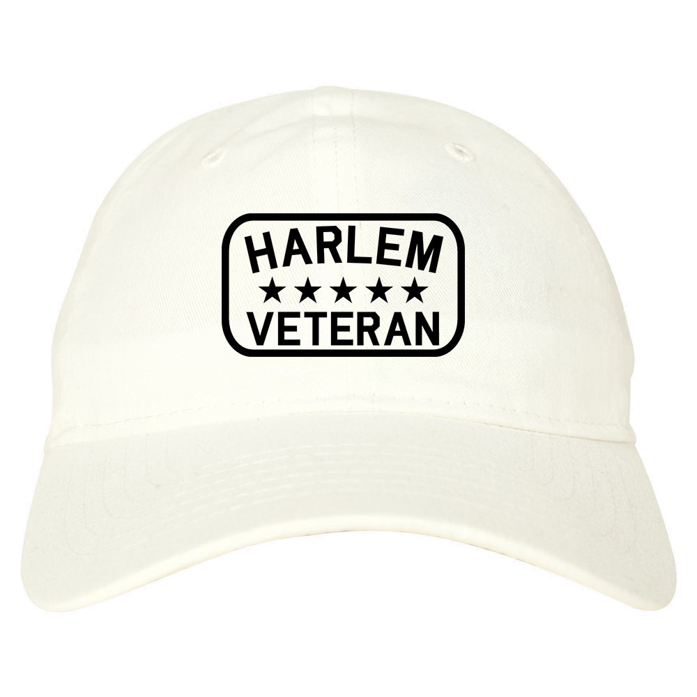 Harlem Veteran Mens Dad Hat Baseball Cap White