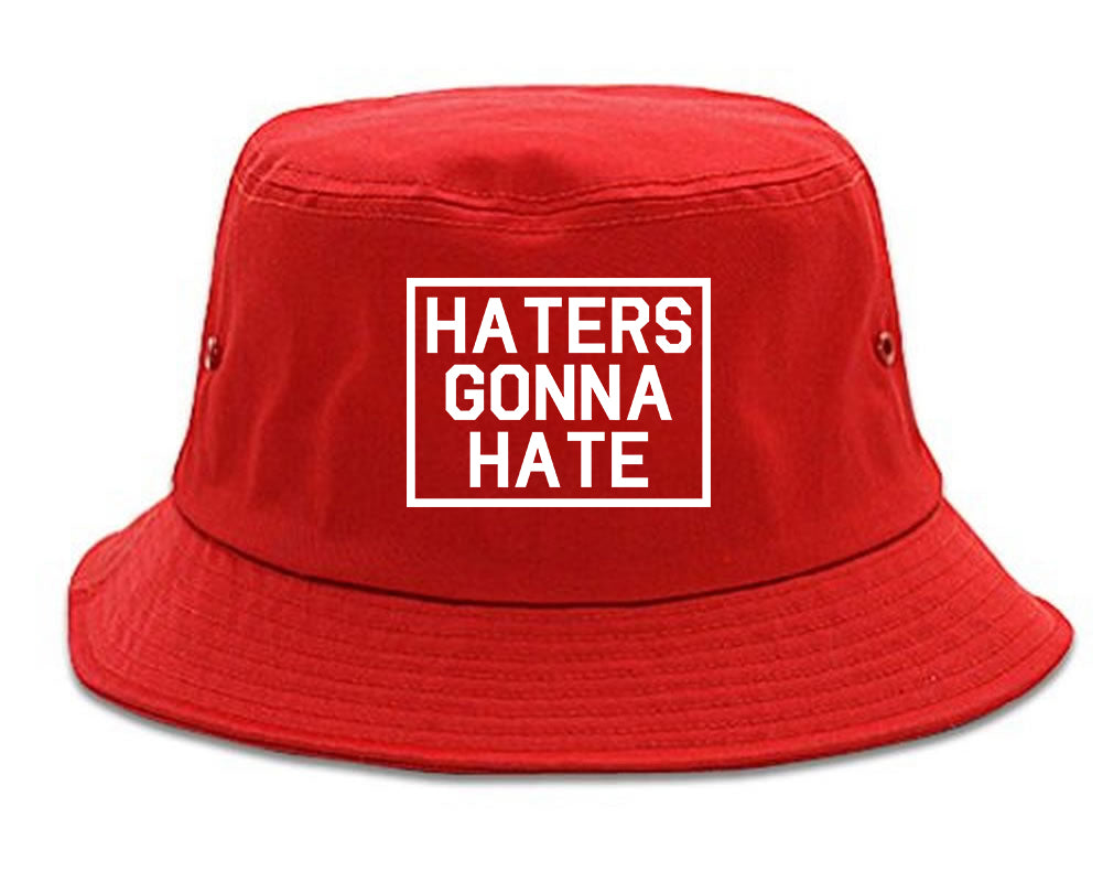 Haters Gonna Hate Mens Snapback Hat Red