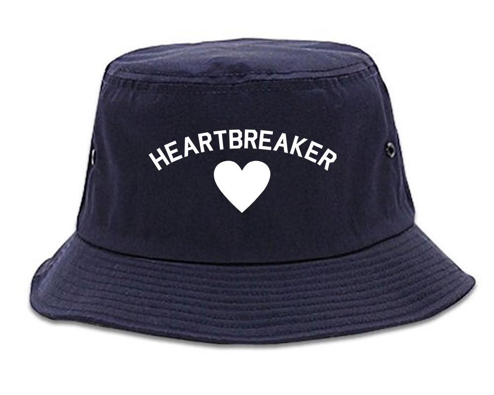 Heartbreaker Valentines Day Mens Snapback Hat Navy Blue