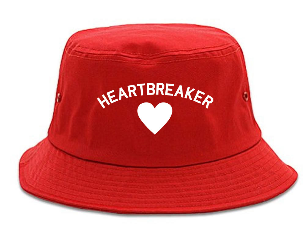 Heartbreaker Valentines Day Mens Snapback Hat Red