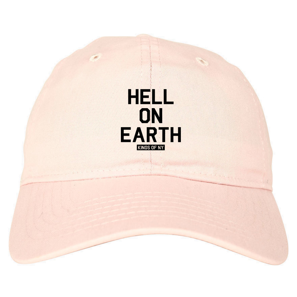 Hell On Earth Mobb Mens Dad Hat Baseball Cap Pink