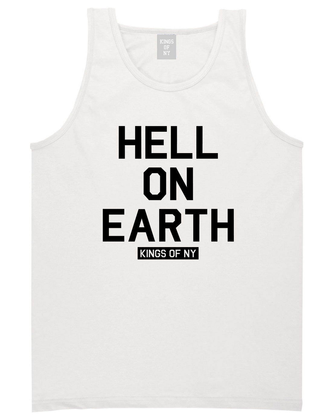 Hell On Earth Mobb Mens Tank Top Shirt White