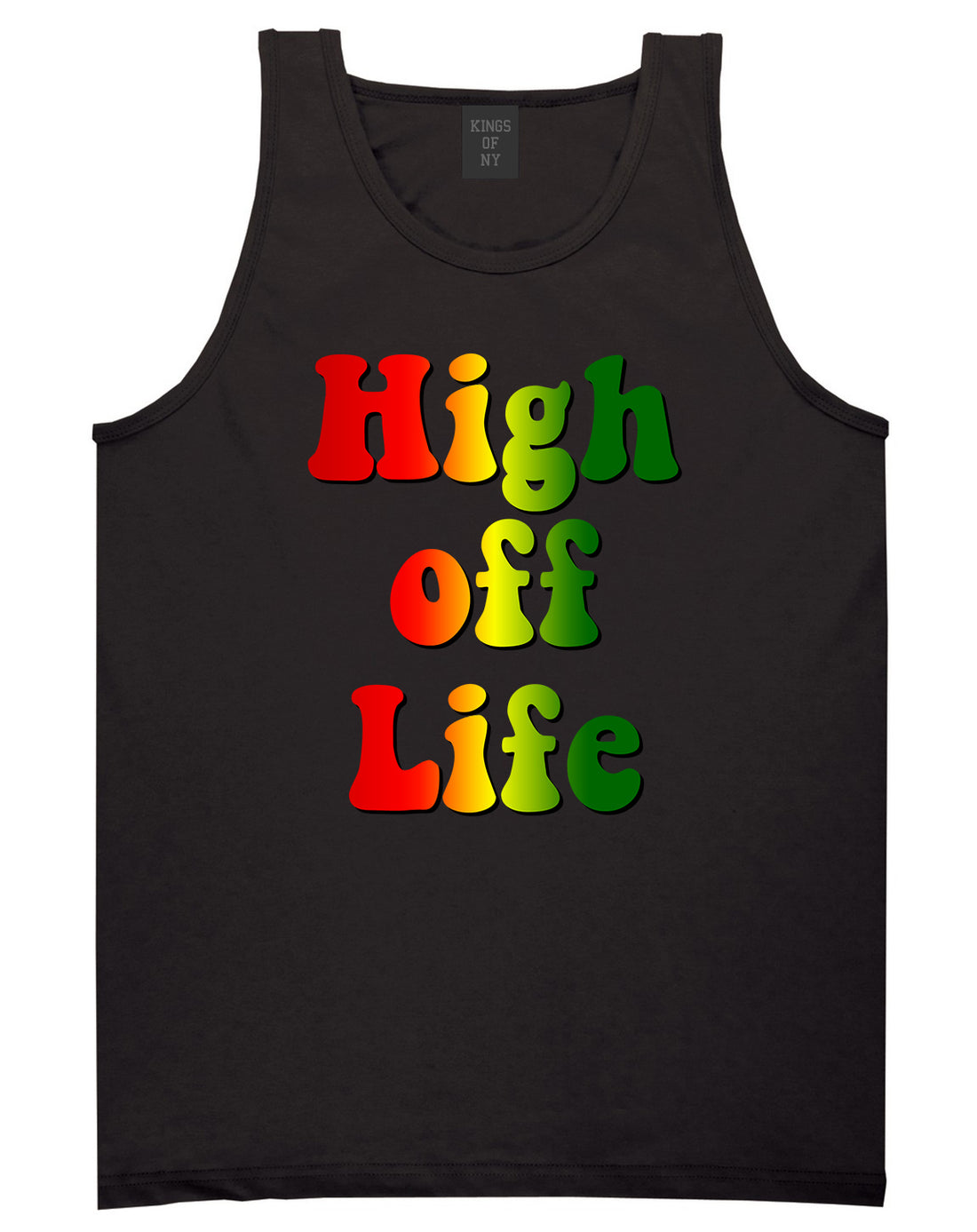 High Off Life Mens Tank Top Shirt Black by Kings Of NY