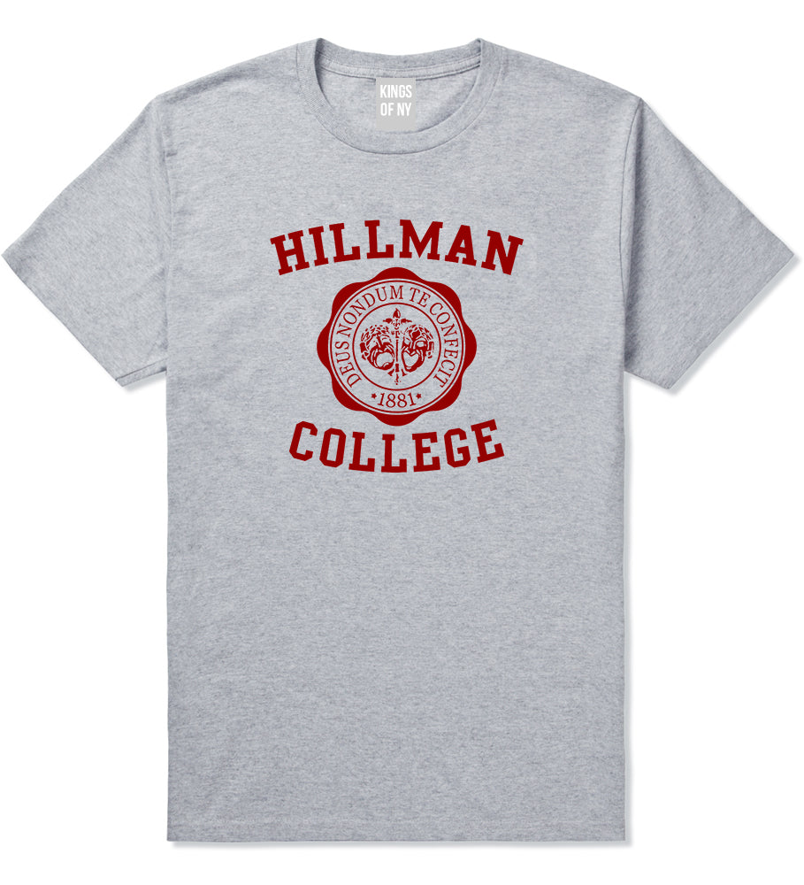 Hillman College Mens T Shirt Grey