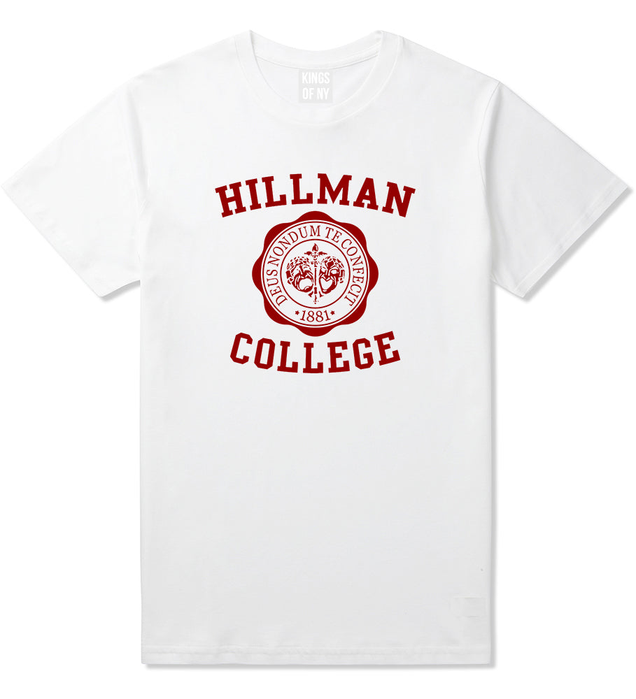Hillman College Mens T Shirt White