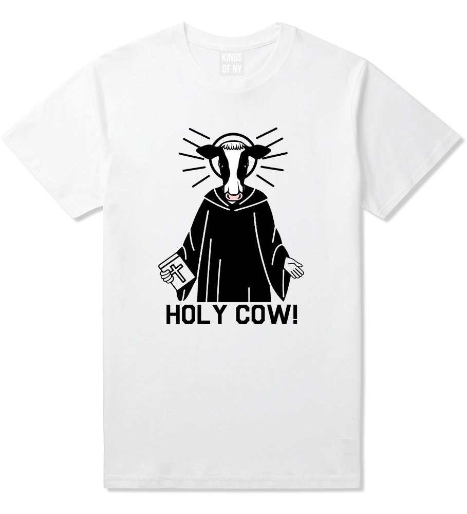 Holy Cow Funny Mens T Shirt White