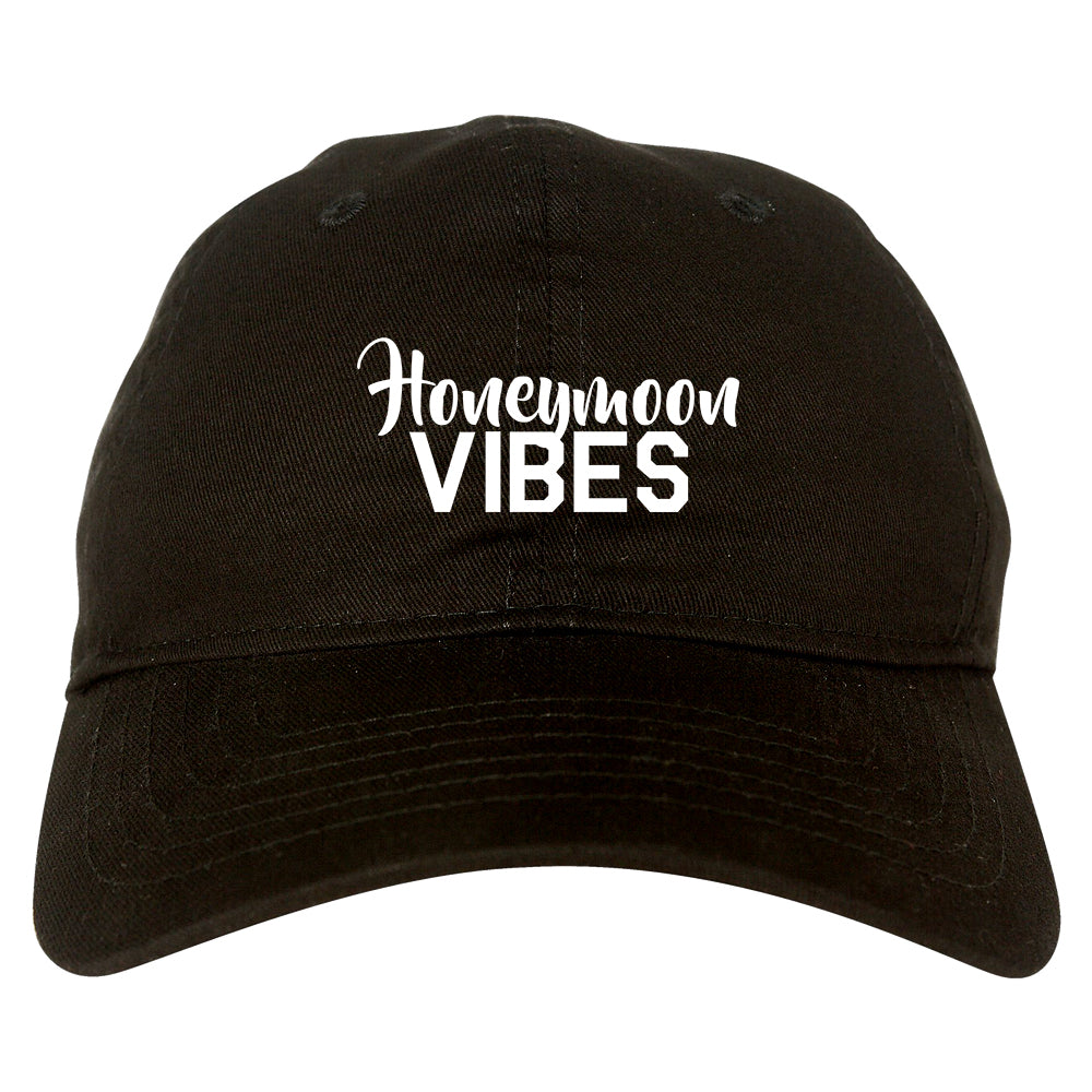 Honeymoon_Vibes_Wedding Black Dad Hat