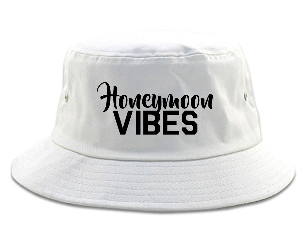 Honeymoon_Vibes_Wedding White Bucket Hat