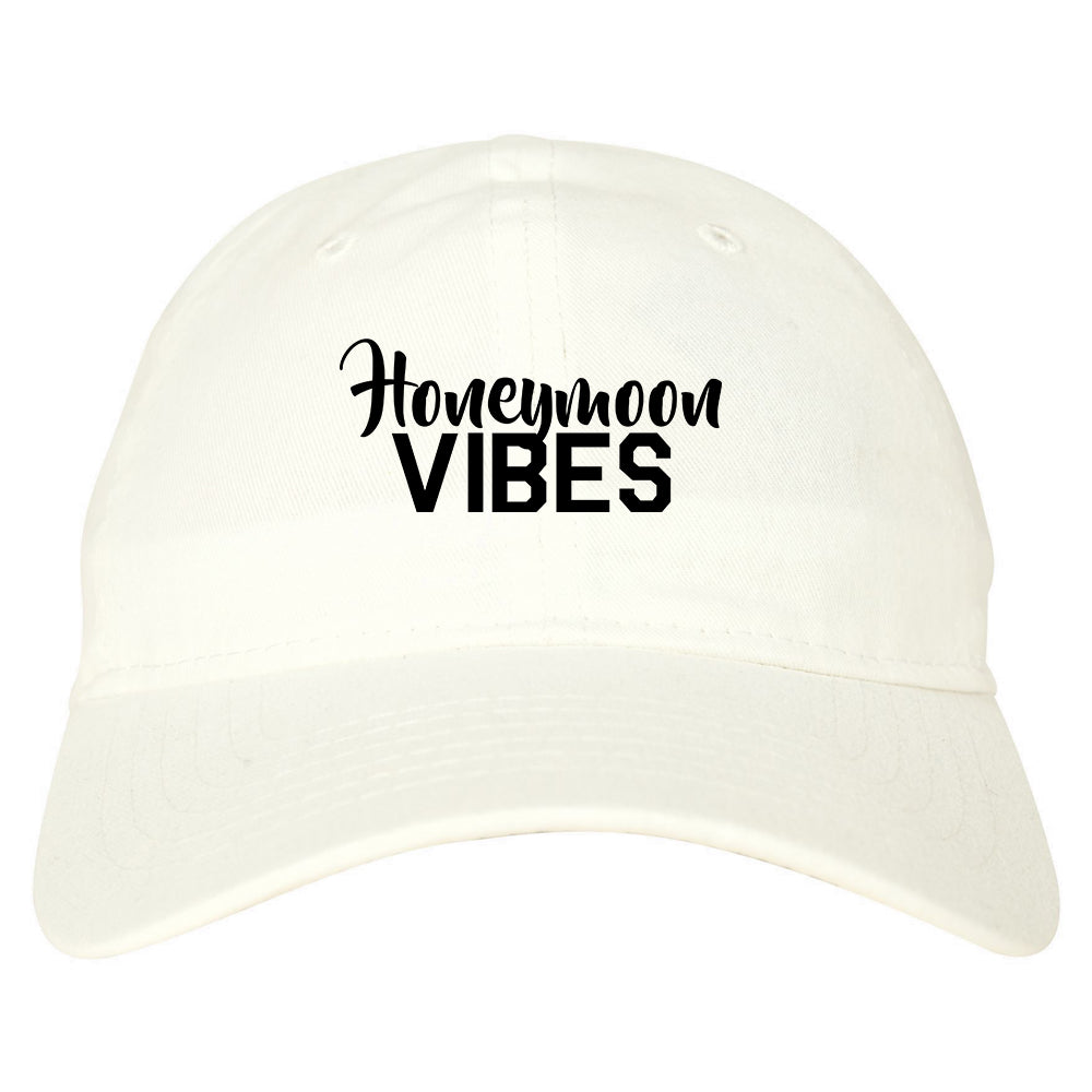 Honeymoon_Vibes_Wedding White Dad Hat