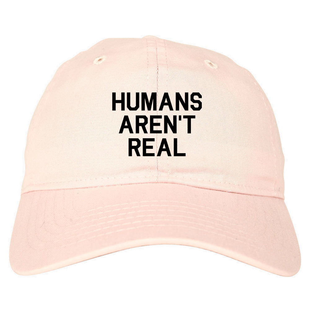 Humans Arent Real Tie Dye Hippie Rave Mens Dad Hat Pink