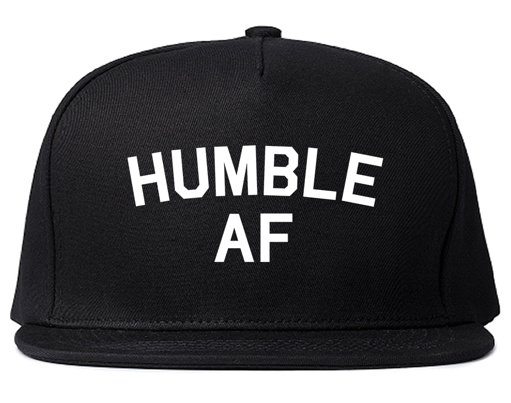 Humble AF Funny Mens Snapback Hat Black