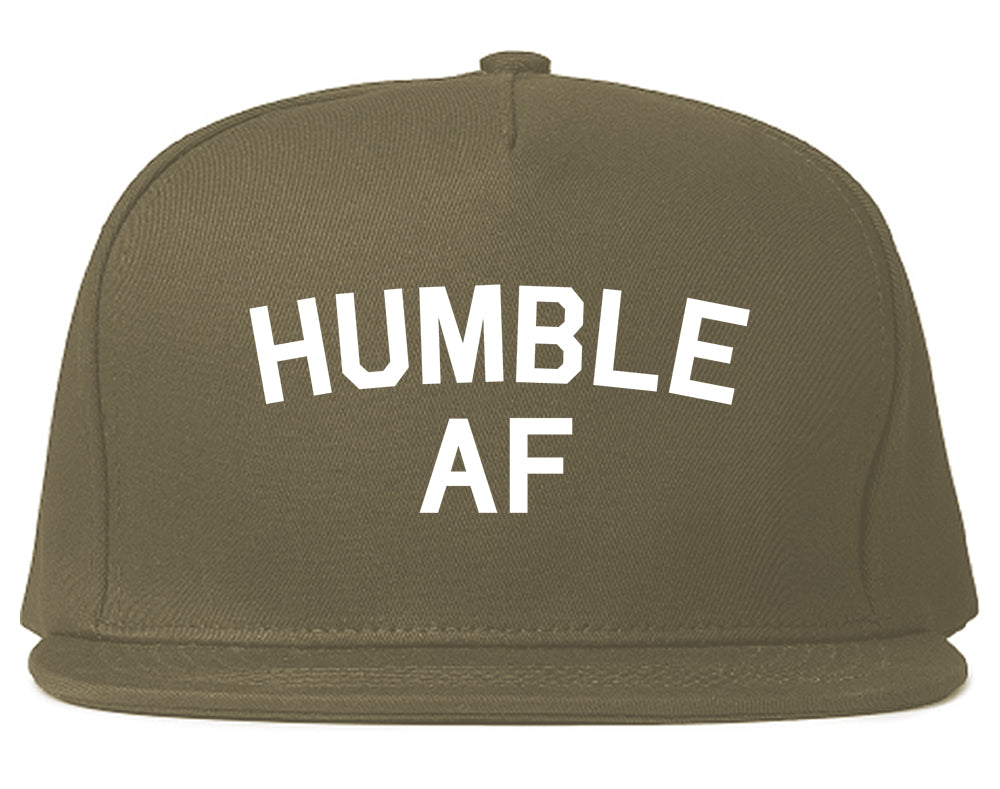 Humble AF Funny Mens Snapback Hat Grey