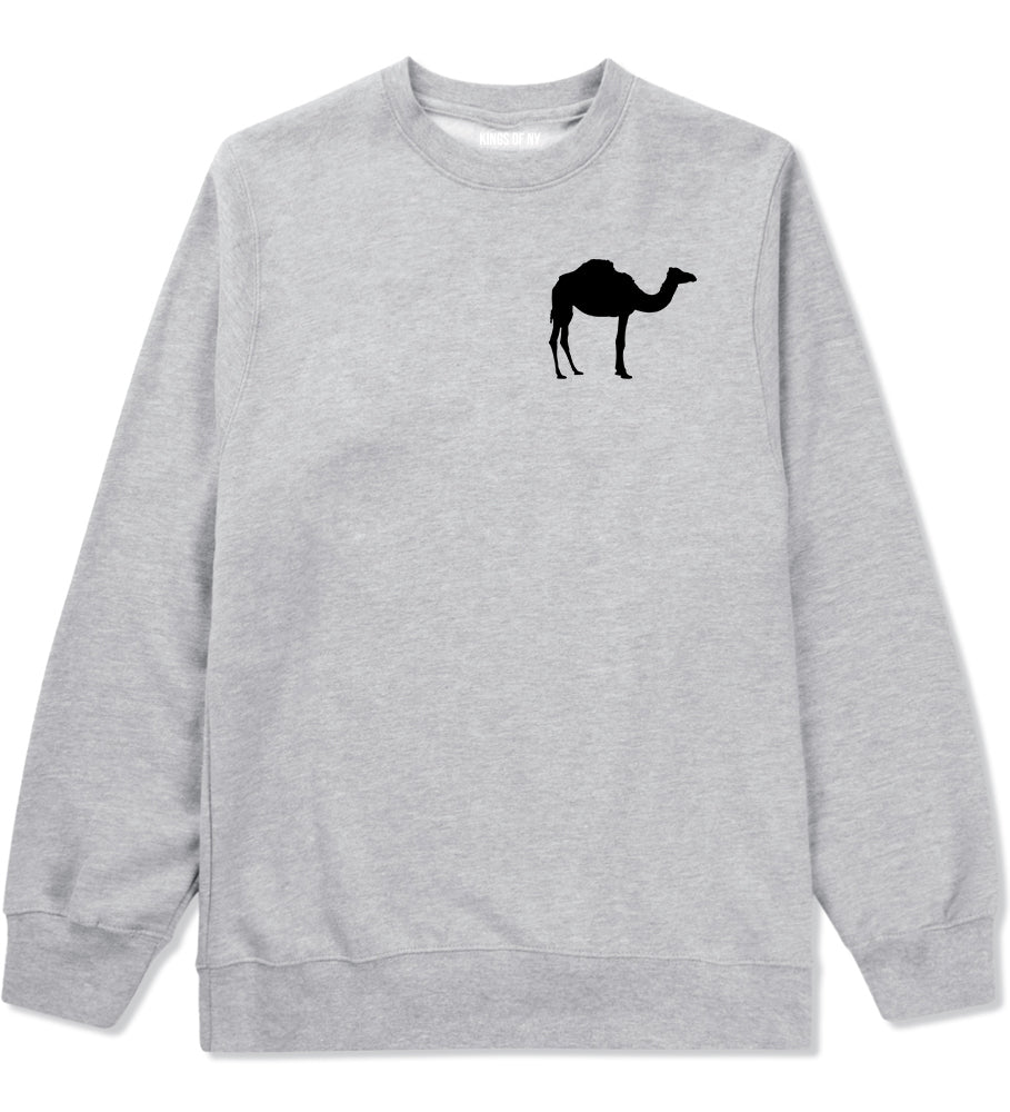 Hump Day Camel Chest Grey Crewneck Sweatshirt by Kings Of NY