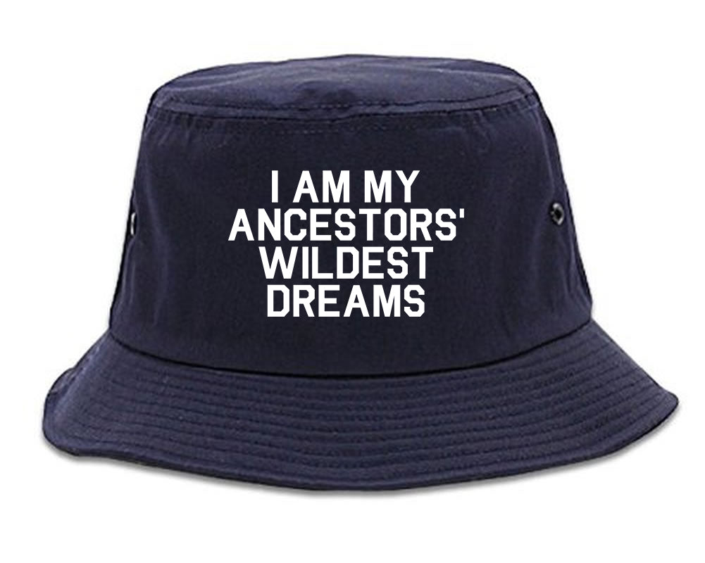 I Am My Ancestors Wildest Dreams Mens Snapback Hat Navy Blue