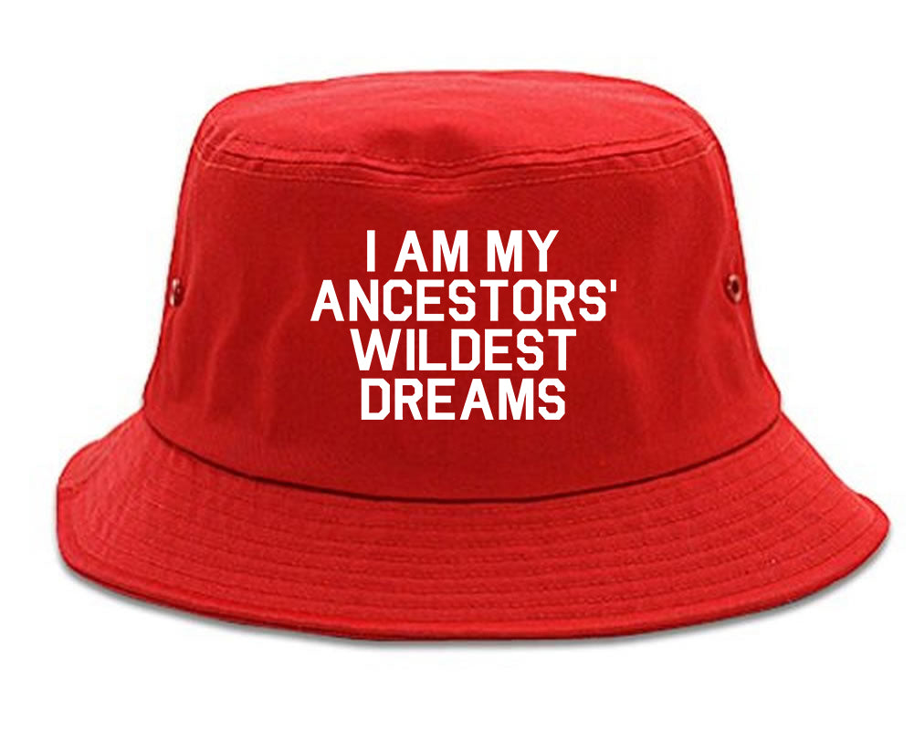 I Am My Ancestors Wildest Dreams Mens Snapback Hat Red