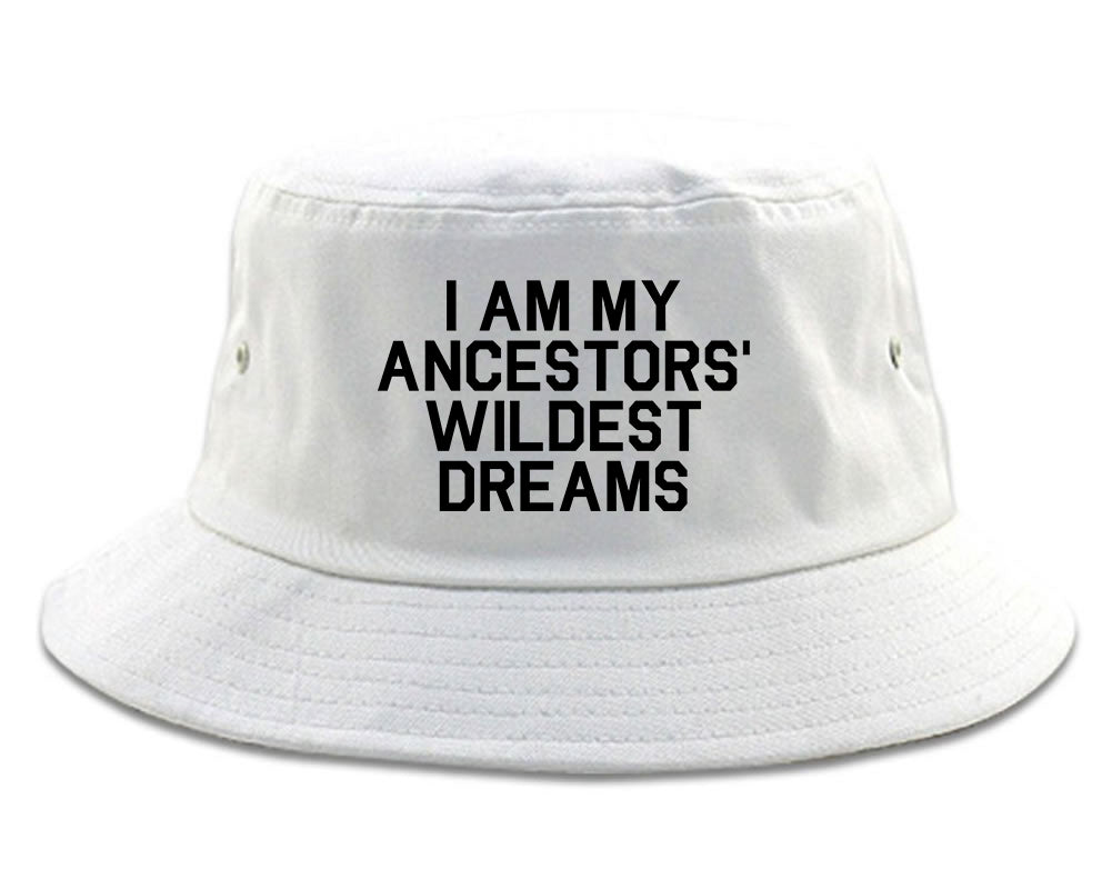 I Am My Ancestors Wildest Dreams Mens Snapback Hat White
