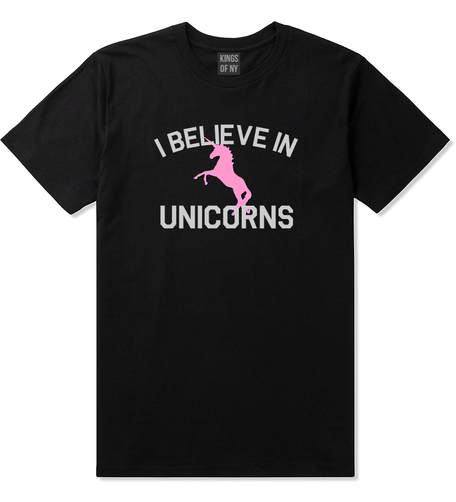 I Believe In Unicorns Mens T Shirt Black
