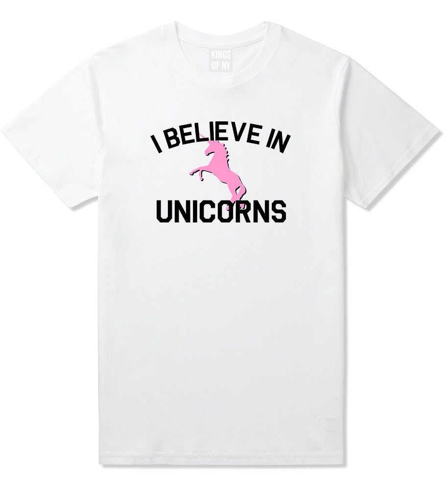 I Believe In Unicorns Mens T Shirt White