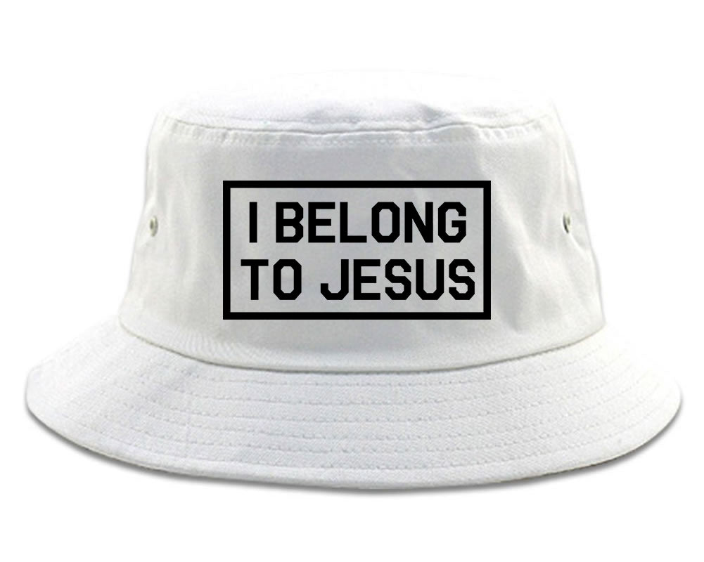 I Belong To Jesus Mens Snapback Hat White