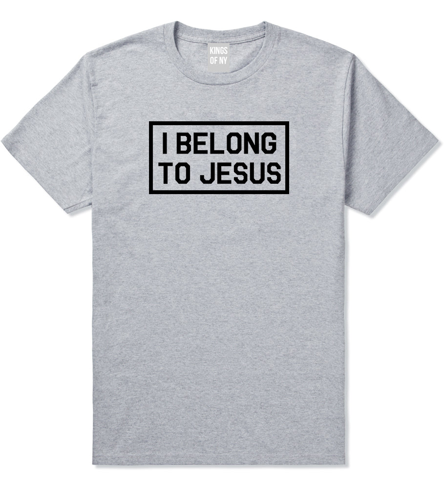 I Belong To Jesus Mens T Shirt Grey