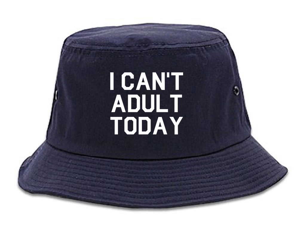 I Cant Adult Today Mens Snapback Hat Navy Blue