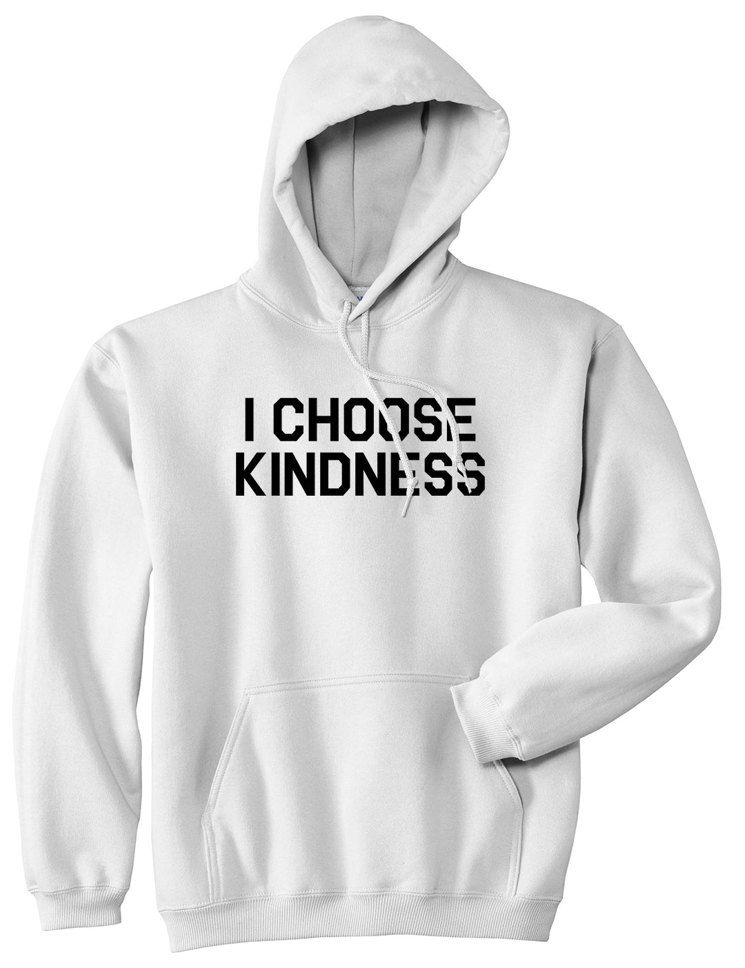 I Choose Kindness Anti Bullying Mens Pullover Hoodie White