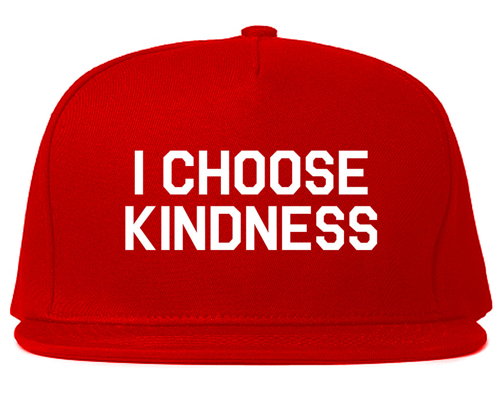 I Choose Kindness Anti Bullying Mens Snapback Hat Red