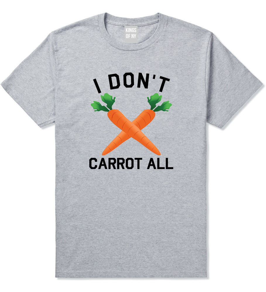 I Dont Carrot All Vegan Mens T Shirt Grey