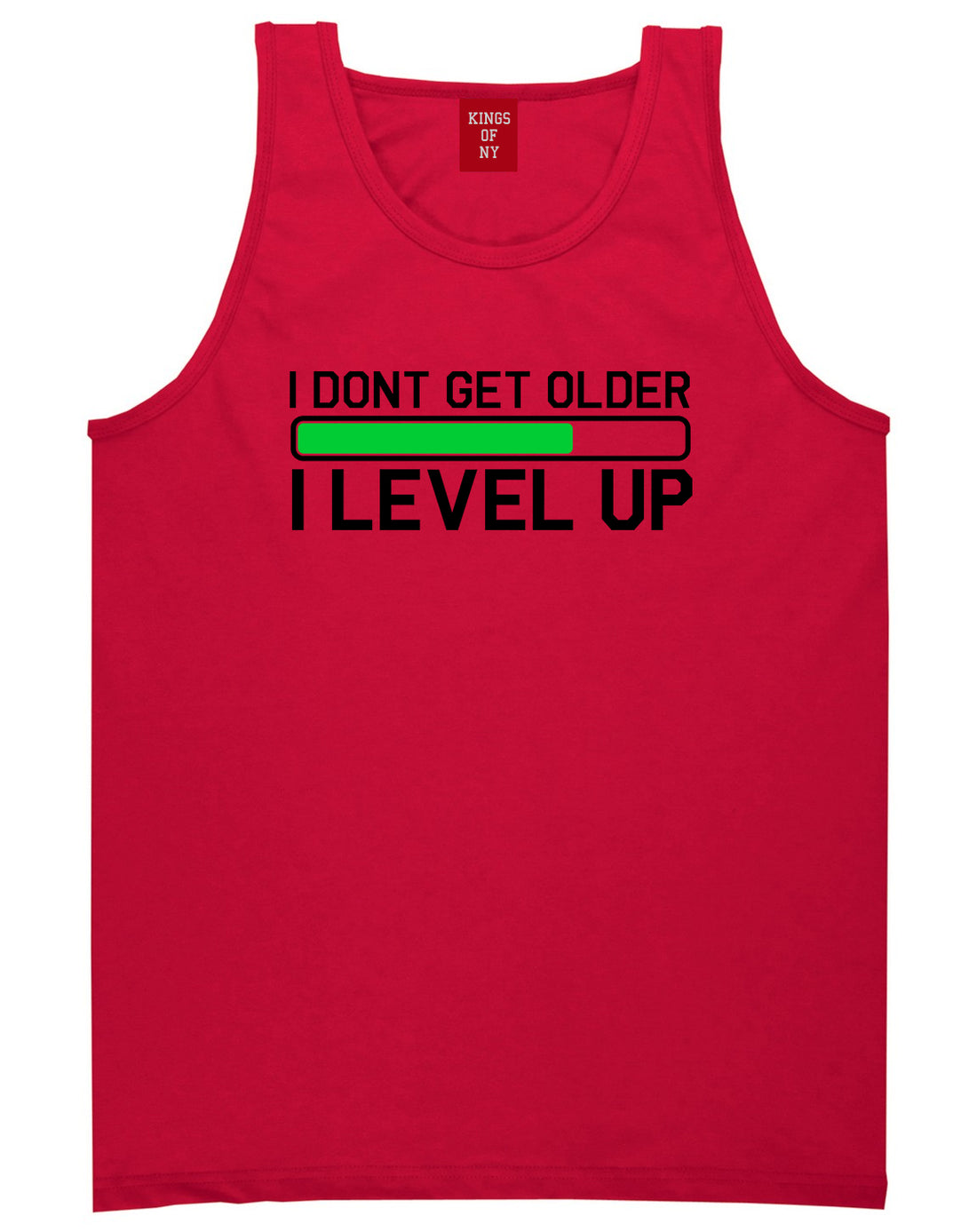 I Dont Get Older I Level Up Funny Birthday Mens Tank Top T-Shirt Red