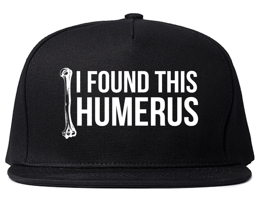 I Found This Humerus Funny Dad Joke Mens Snapback Hat Black