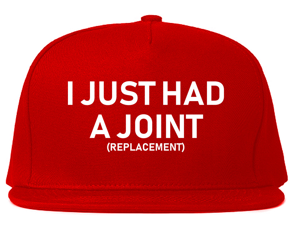 I Just Had A Joint Funny Hip Shoulder Knee Surgery Mens Snapback Hat Red