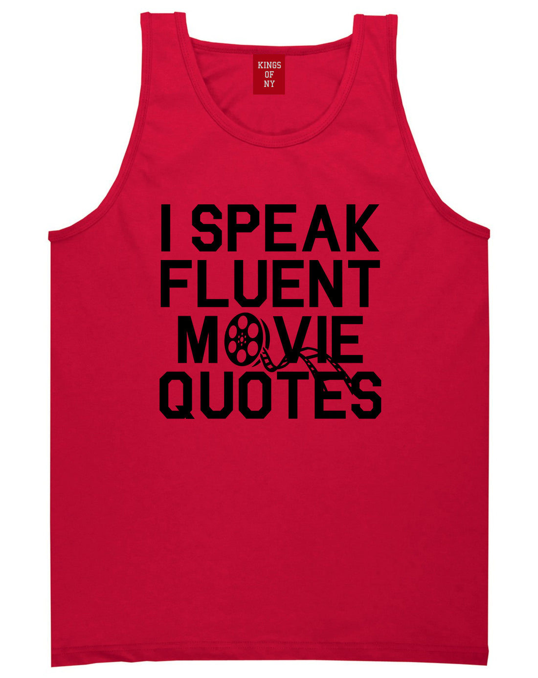 I Speak Fluent Movie Quotes Funny Nerd Mens Tank Top T-Shirt Red