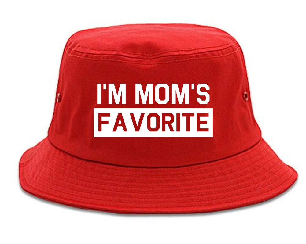 Im Moms Favorite Funny Son Mens Bucket Hat Red