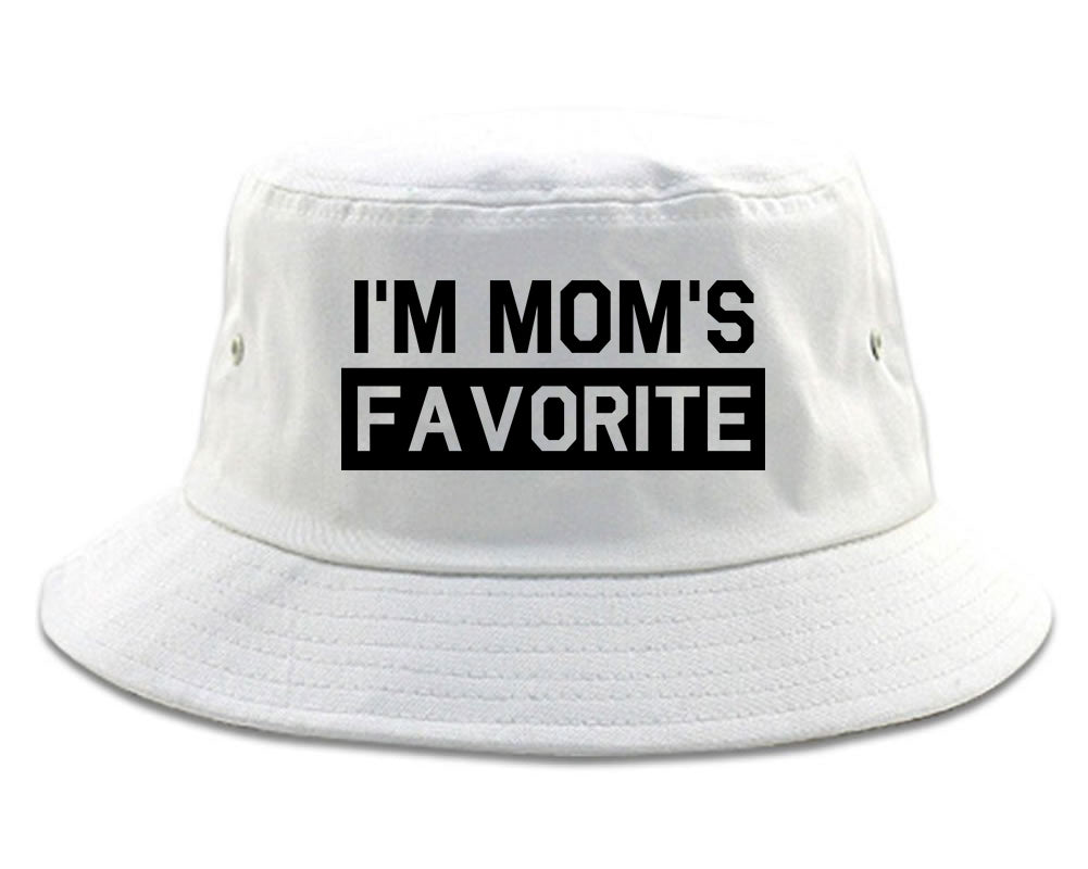 Im Moms Favorite Funny Son Mens Bucket Hat White
