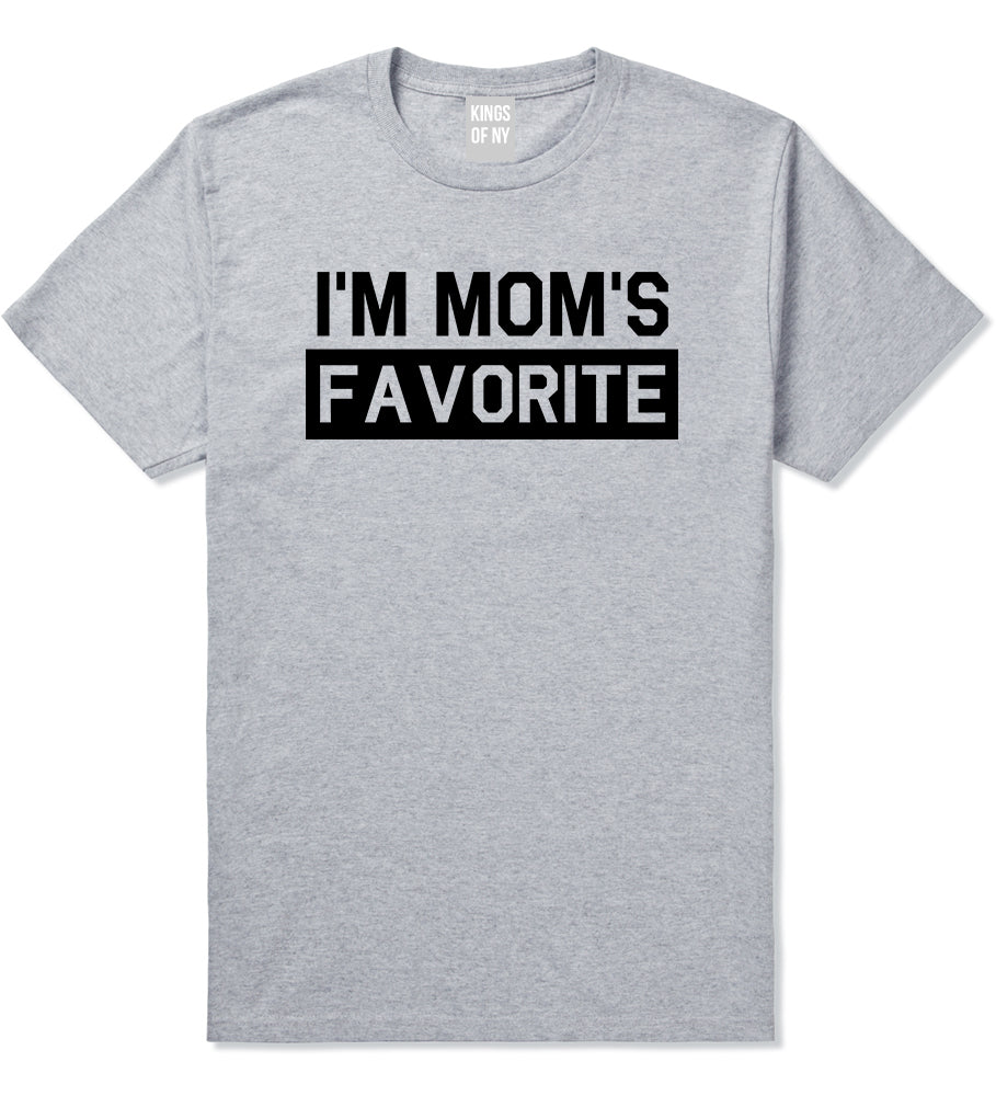 Im Moms Favorite Funny Son Mens T-Shirt Grey