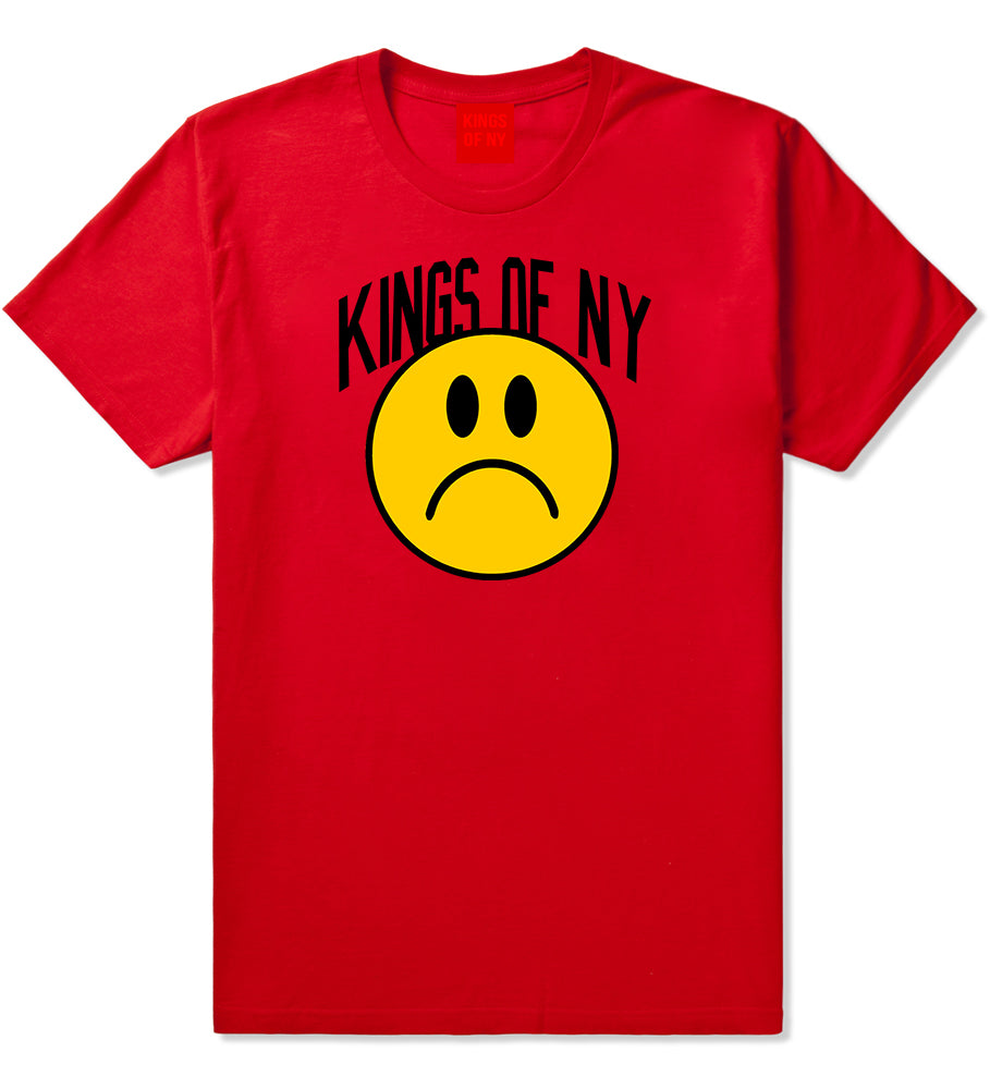 Im Upset Sad Face Mens T-Shirt Red by Kings Of NY