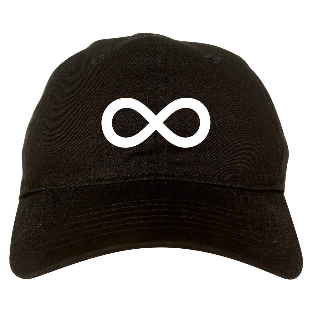 Infinity Symbol Mens Dad Hat Black