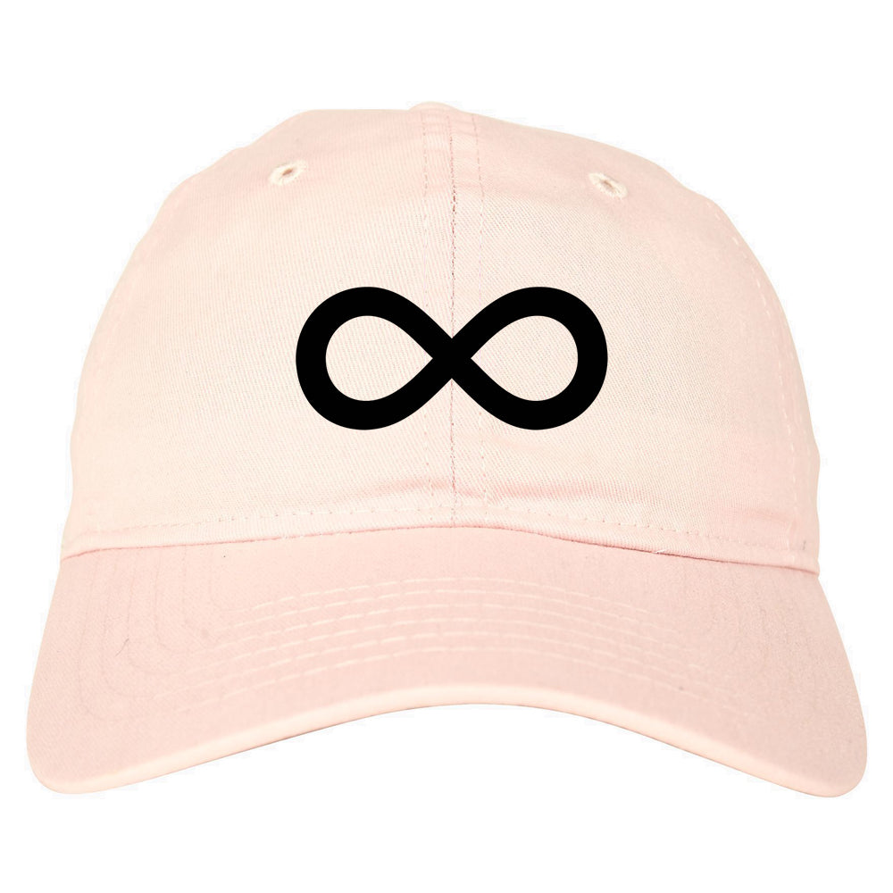 Infinity Symbol Mens Dad Hat Pink