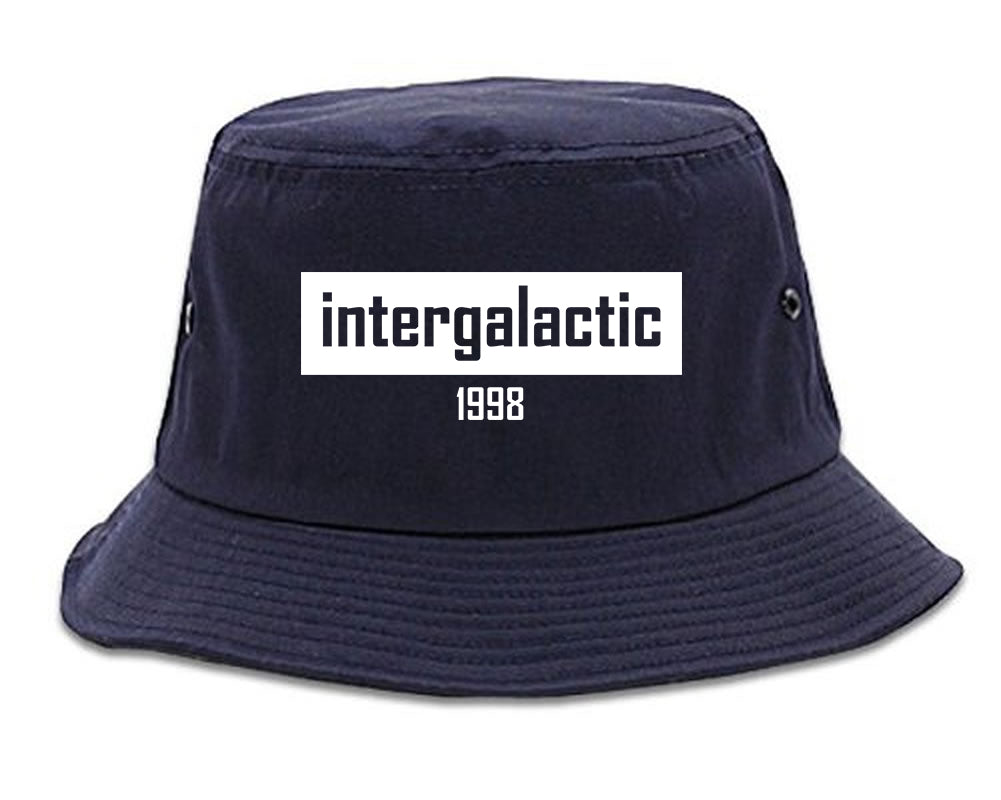 Intergalactic 1998 Hiphop Mens Snapback Hat Navy Blue