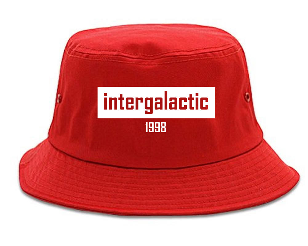 Intergalactic 1998 Hiphop Mens Snapback Hat Red