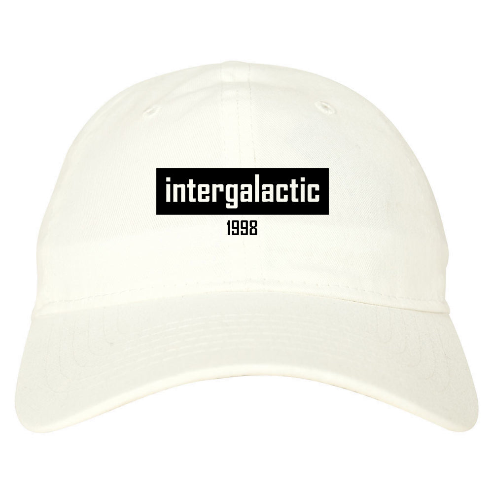 Intergalactic 1998 Hiphop Mens Dad Hat Baseball Cap White