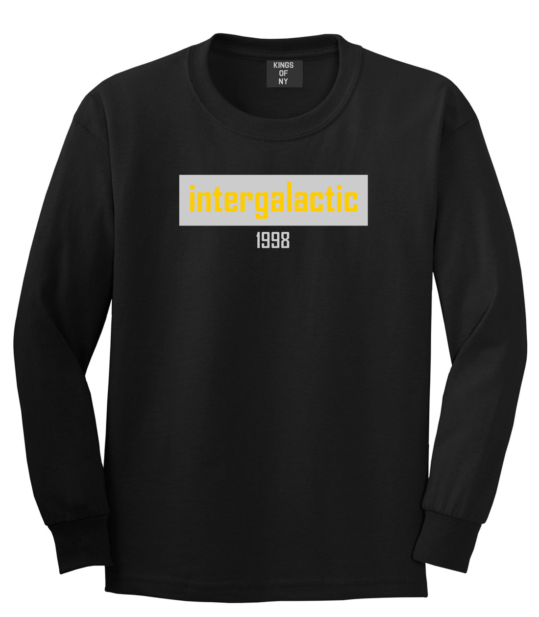 Intergalactic 1998 Hiphop Mens Long Sleeve T-Shirt Black