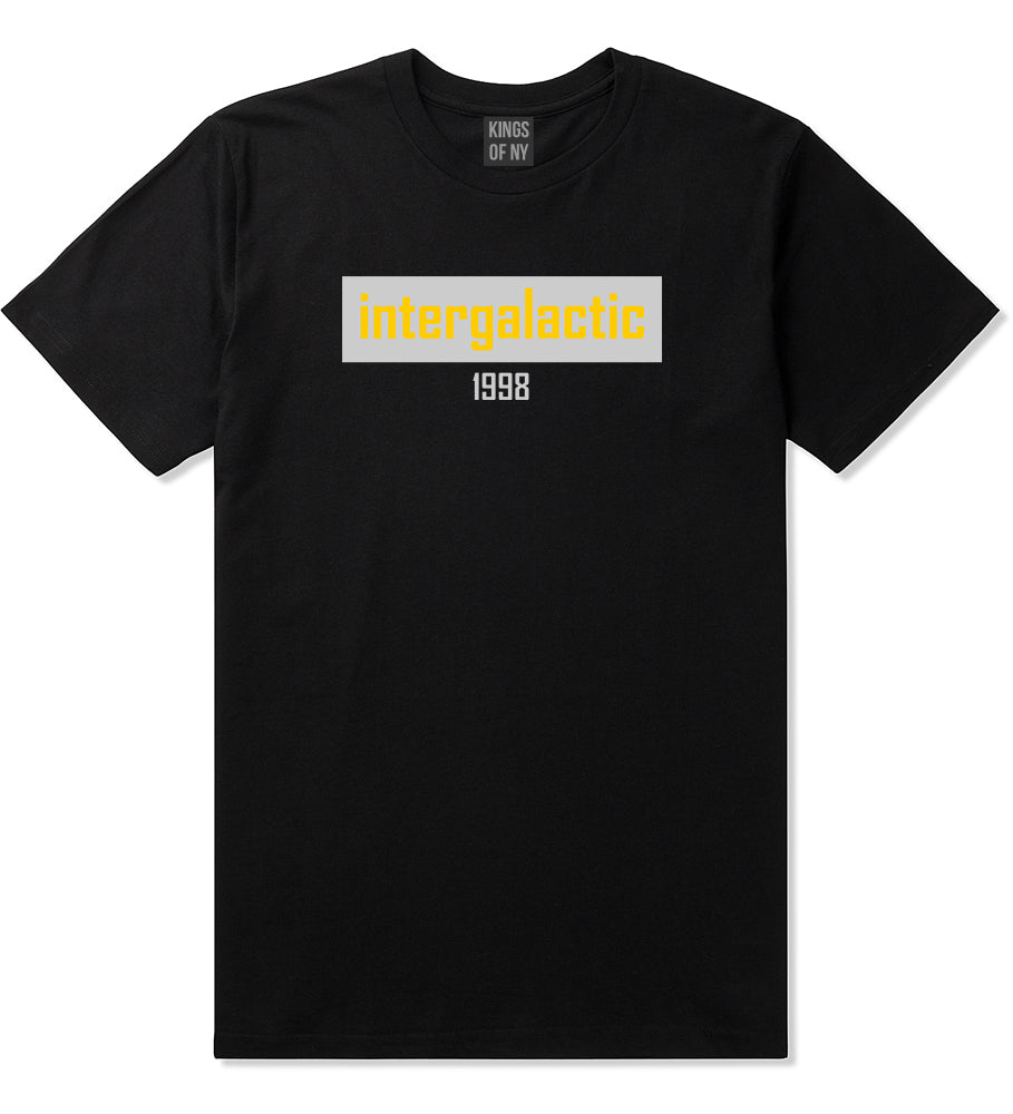 Intergalactic 1998 Hiphop Mens T Shirt Black
