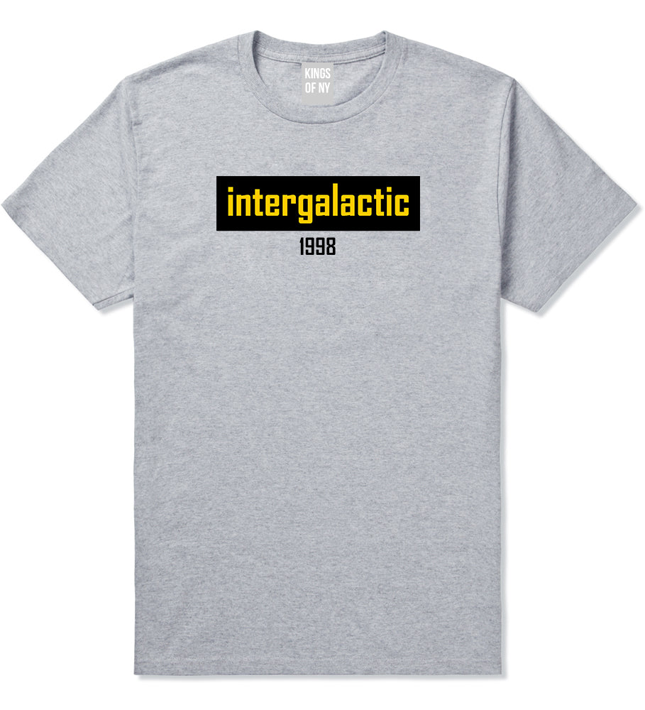 Intergalactic 1998 Hiphop Mens T Shirt Grey