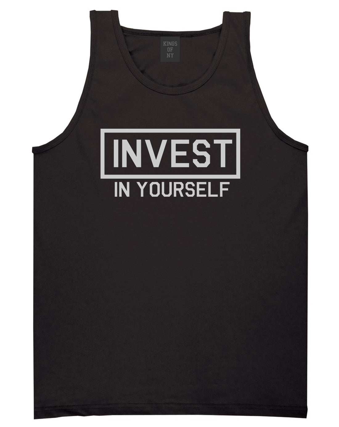 Invest In Yourself Mens Tank Top T-Shirt Black
