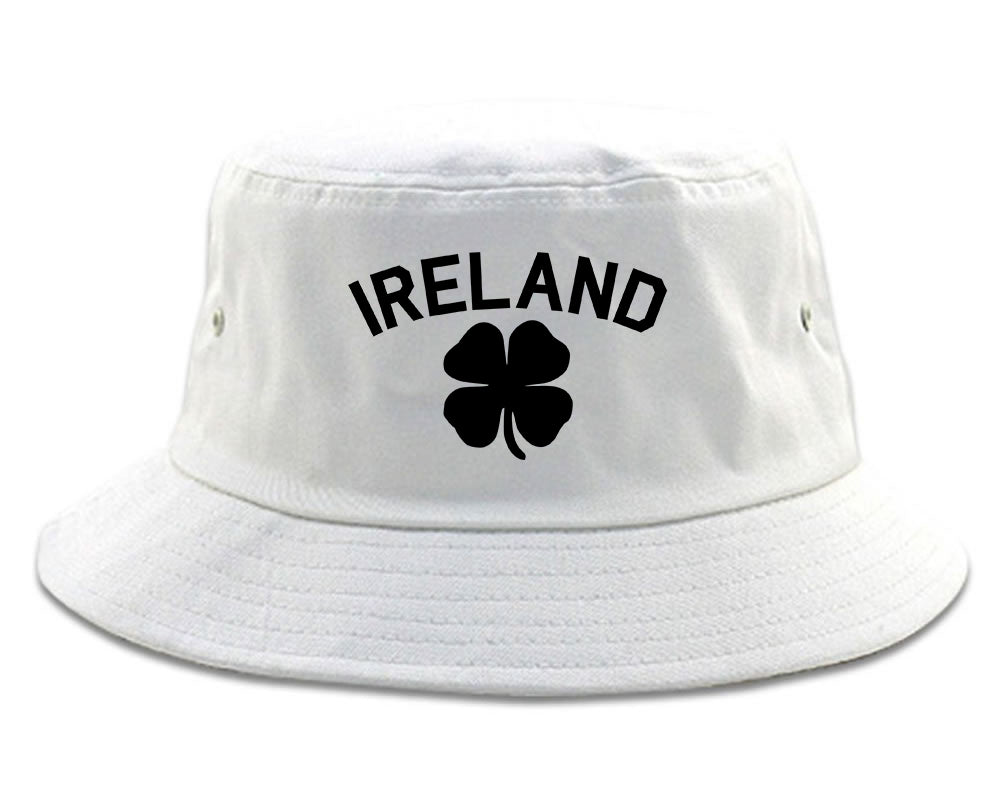 Ireland Shamrock St Paddys Day Mens Snapback Hat White
